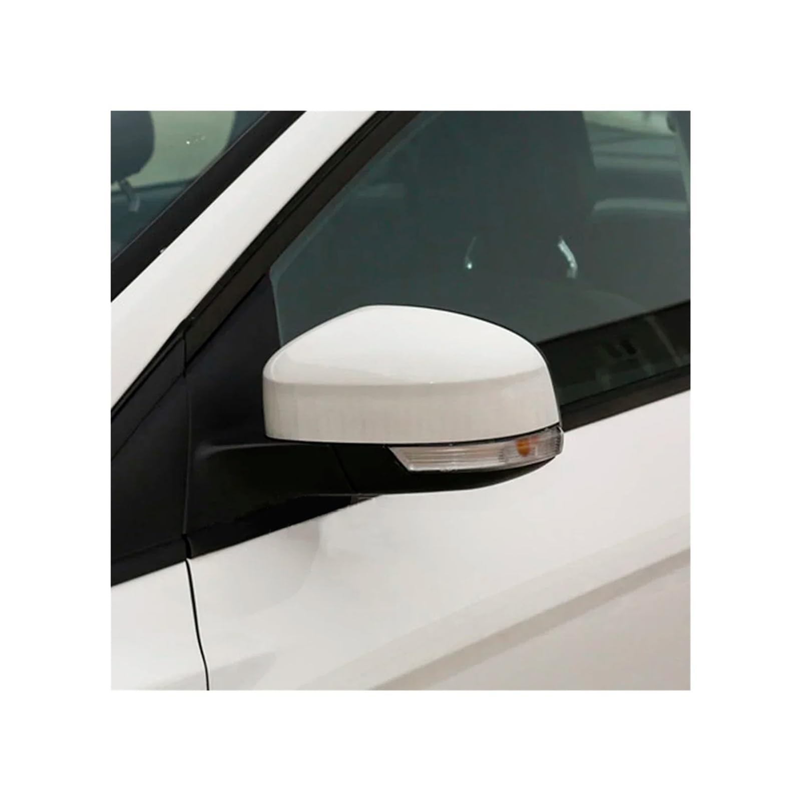 Rückspiegel Abdeckung Für Focus MK3 2013-2018 Auto Rückspiegel Abdeckung Rückspiegel Rahmen Shell Flügel Spiegel Gehäuse Spiegelkappe(White Left) von EVEKHAHHRB