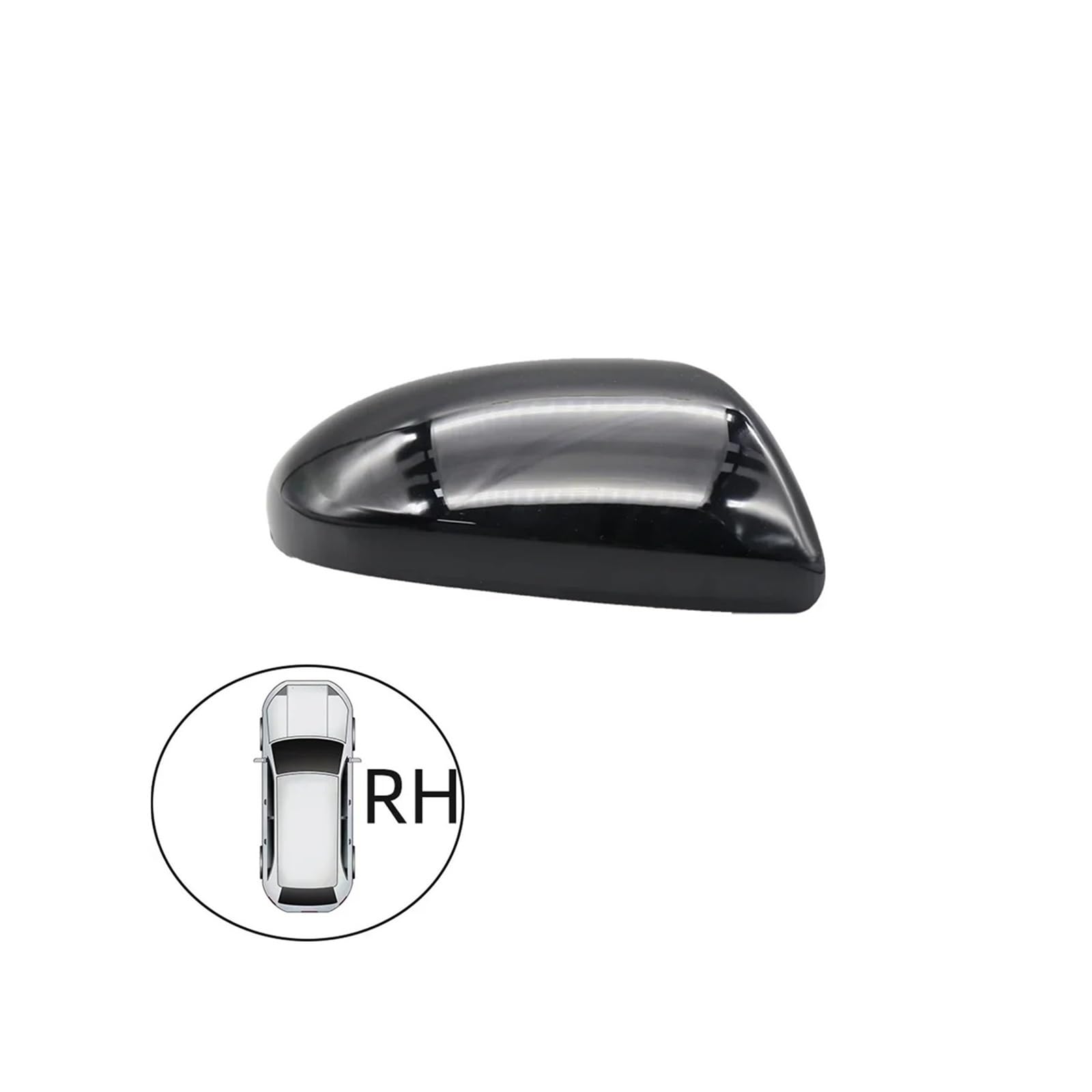 Rückspiegel Abdeckung Für Mazda 2 Für Demio 2007 2008 2009 2010 2011 2012 2013 2014 Auto Rückspiegel Abdeckung Kappe Spiegelkappe(Black RH) von EVEKHAHHRB