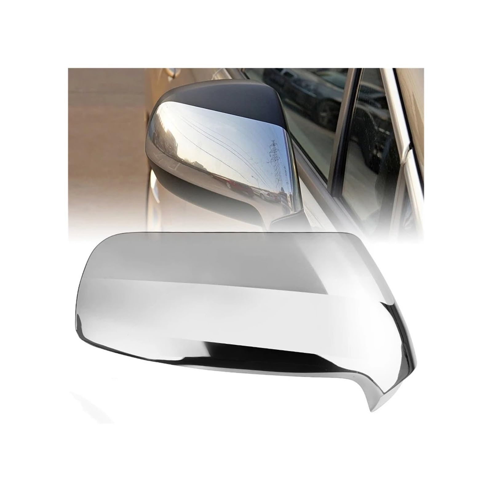 Rückspiegel Abdeckung Für Peugeot 3008 5008 2009-2016 Für C3 2008-2017 Für C4 Für Picasso 2006-2013 Auto Rückspiegelabdeckung Spiegelkappe(Chrome Right) von EVEKHAHHRB