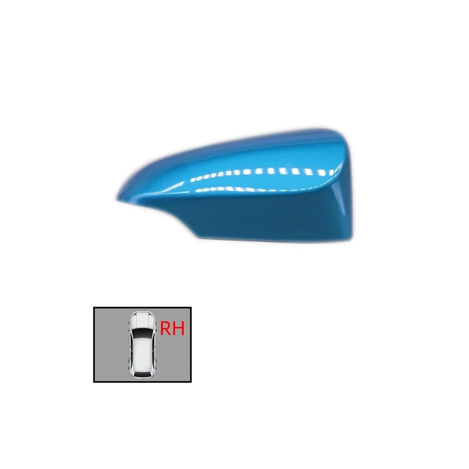 Rückspiegel Abdeckung Für Yaris 2012 2013 2014 2015 2016 2017 2018 2019 2020 Auto Externe Auto Rückspiegel Abdeckung Spiegelkappe(B Metallic RH) von EVEKHAHHRB