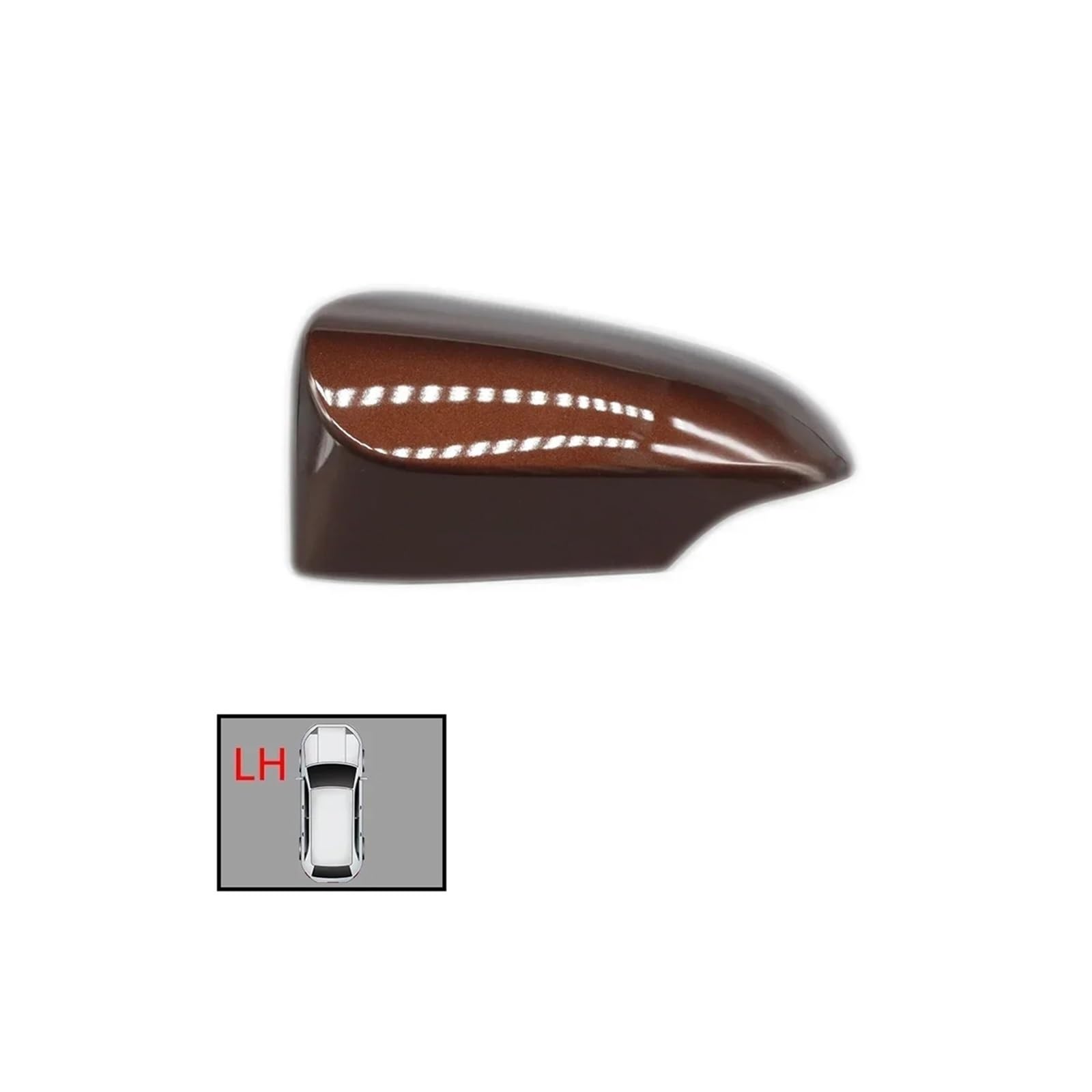 Rückspiegel Abdeckung Für Yaris 2012 2013 2014 2015 2016 2017 2018 2019 2020 Auto Externe Rück Abdeckung Spiegel Spiegelkappe(Brown LH) von EVEKHAHHRB