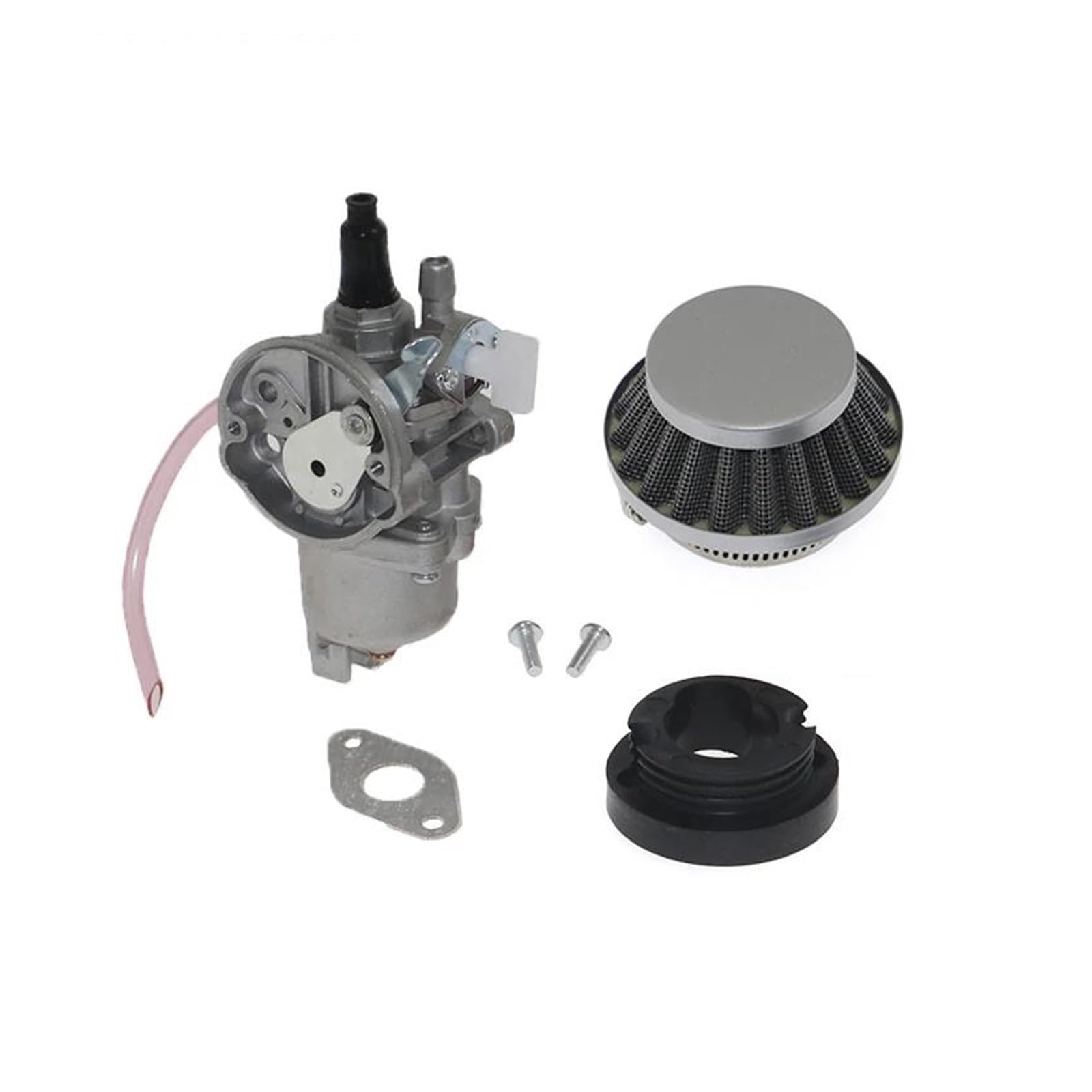 Vergaser Carb Für 47cc 49cc 44mm Vergaser Mit Luftfilter Motor Dirt Pit Pocket Bike ATV Quad Go Kart Vergaser Kit(40-6 Carb Silver Set) von EVEKHAHHRB