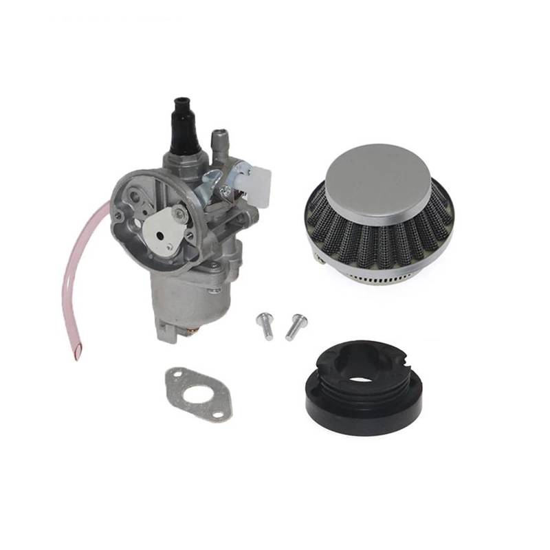Vergaser Carb Für 47cc 49cc 44mm Vergaser Mit Luftfilter Motor Dirt Pit Pocket Bike ATV Quad Go Kart Vergaser Kit(40-6 Carb Silver Set) von EVEKHAHHRB