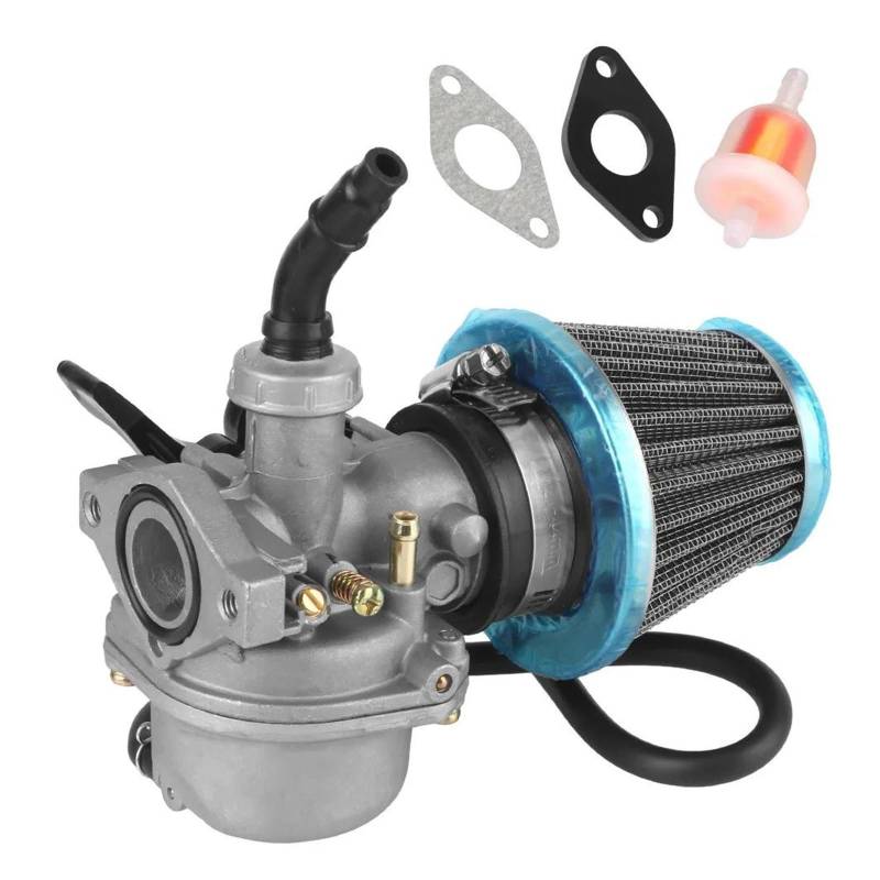 Vergaser Carb Für 50cc 70cc 80cc 90cc 110cc 125cc Für PZ19 19mm Motorradvergaser ATV Dirt Pit Bike Carb Kraftstofffilter Vergaser Kit(1PCS) von EVEKHAHHRB