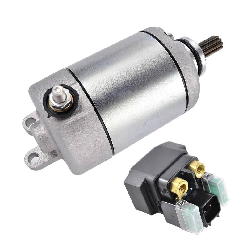 Anlasser Motor Motorstart Für YZF-R6 YZF600W YZFR6 Race 2017-2023 Starter Motor Und Relais Motor Set 2C0-81890-00 2CR-81940-00 Motorrad Motorrad-Starter von EVEPSUYMPN