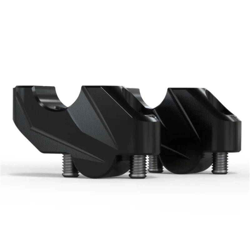 Riser Lenkerhalterung Für CB400F Für CB400X Motorrad Richtung Lenker Erhöhte Grip Zurück Bewegliche Basis Motorrad Lenker Steigklemme(Black) von EVEPSUYMPN