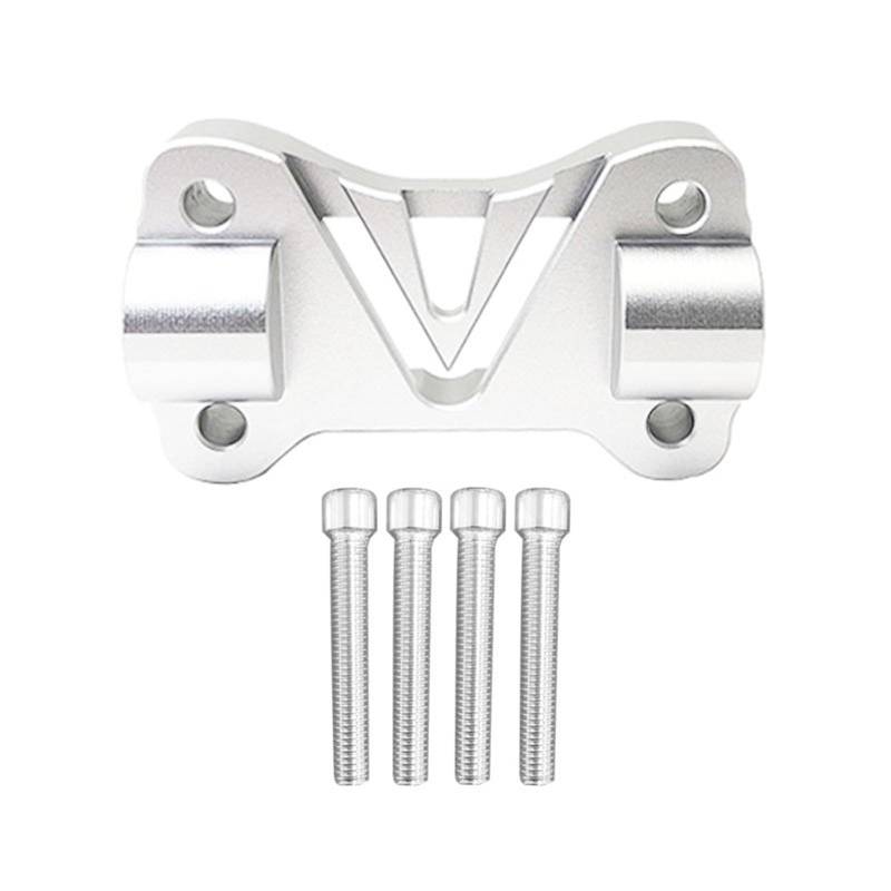 Riser Lenkerhalterung Lenker-Riser-Adapterhalterung Erhöht Die Barhöhe Um +20 Mm Für CB500X Für CB500F 2019 2020 2021 2022 Motorrad Lenker Steigklemme(Silver) von EVEPSUYMPN