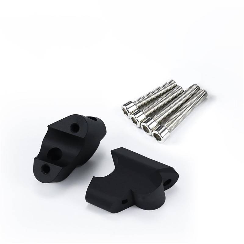 Riser Lenkerhalterung Motorrad Lenker Riser Clamp Verlängerung Adapter Griff Bar Erhöhung Für Ducati Für Multistrada V4 V 4 Für Multistrada V4 S Motorrad Lenker Steigklemme(Black) von EVEPSUYMPN