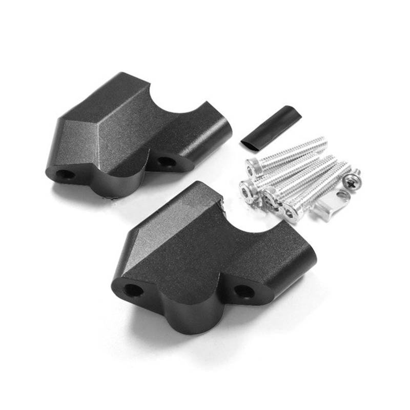 Riser Lenkerhalterung Motorrad Lenker Riser Drag Griff Bar Clamp Verlängern Adapter Zubehör Für Ducati Für Wüste X Für DesertX 2022 2023 Motorrad Lenker Steigklemme(Black) von EVEPSUYMPN