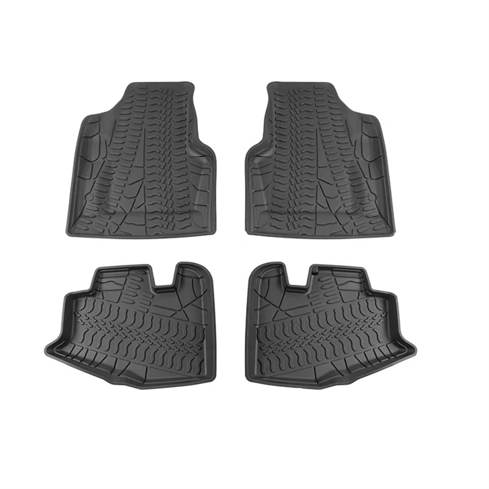 EVERETTE Fußmatten passend for Jeep Wrangler TJ 1997–2006, Auto-Fußmatten, Cargo-Liner-Pad, passend for Jeep Wrangler TJ 1997+, Zubehör von EVERETTE