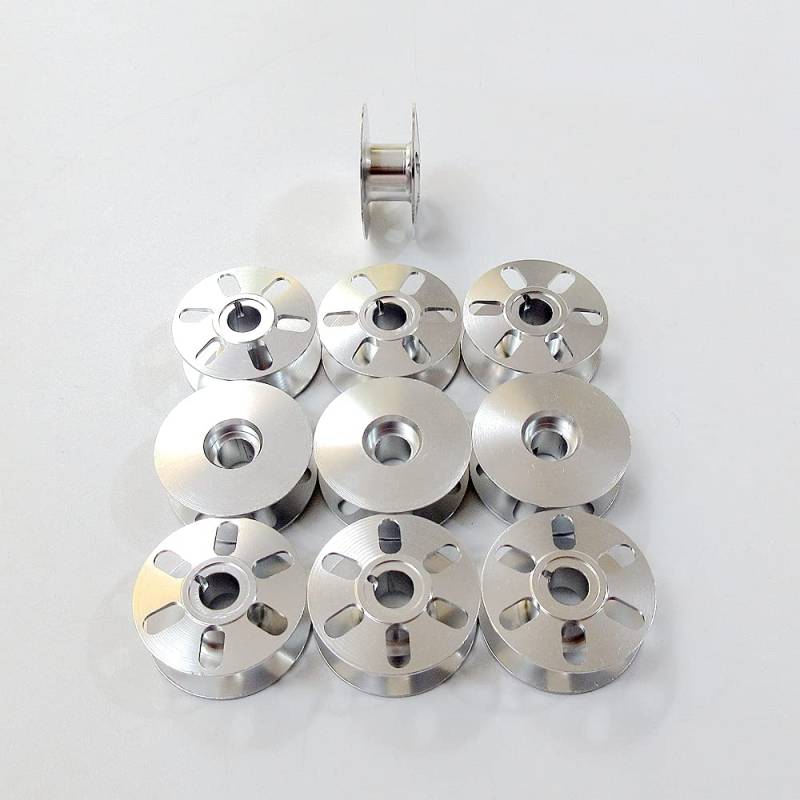 10 Stück 26 mm Aluminium-Spulen #0867 150140 für Durkopp Adler 1767,867,767,868 von EVERNICE
