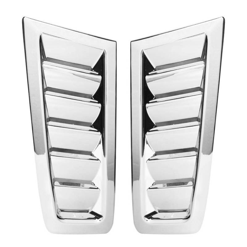 1 Paar Motorhaubenentlüftung, Auto Auto ABS Motorhaube Lüftung Modifiziertes Zubehör Passend für Focus RS MK2(Galvanisieren) von EVGATSAUTO