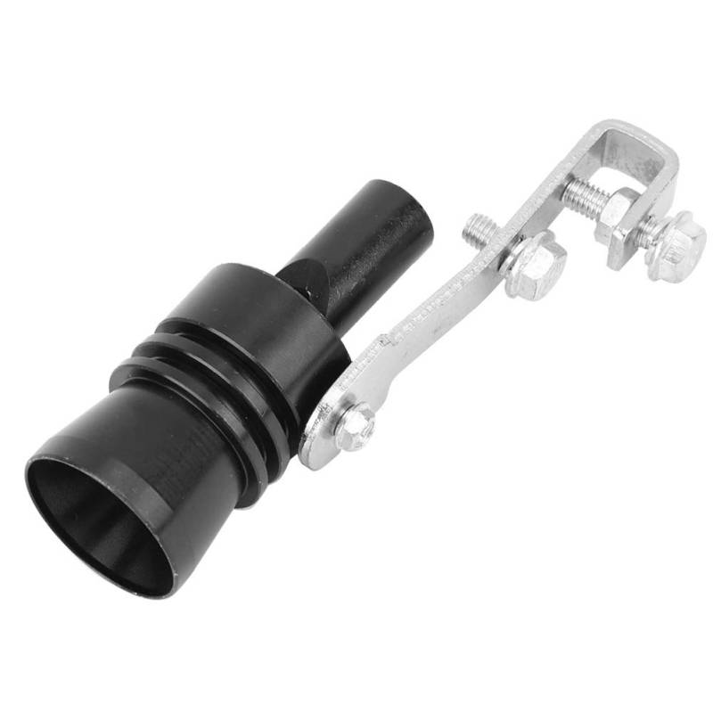 1 Stk. Tail Throat Whistle, Turbo Sound Tail Throat Auspuffpfeife aus Aluminiumlegierung Car Modified Part TC-XL(Schwarz) von EVGATSAUTO