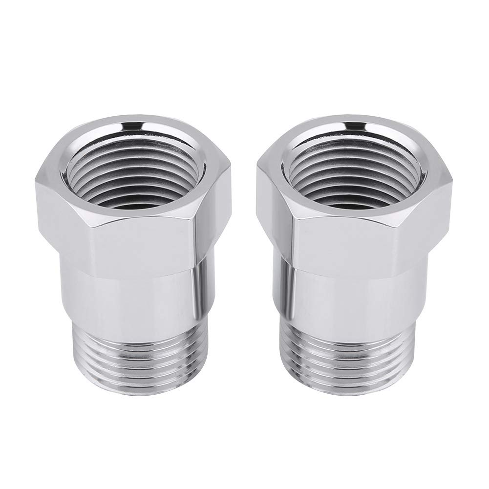 2Pcs Sauerstoffsensor Adapter 32mm M18 * 1,5 O2 Sauerstoffsensor Extender Extension Spacer Bungs Adapter Silber von EVGATSAUTO