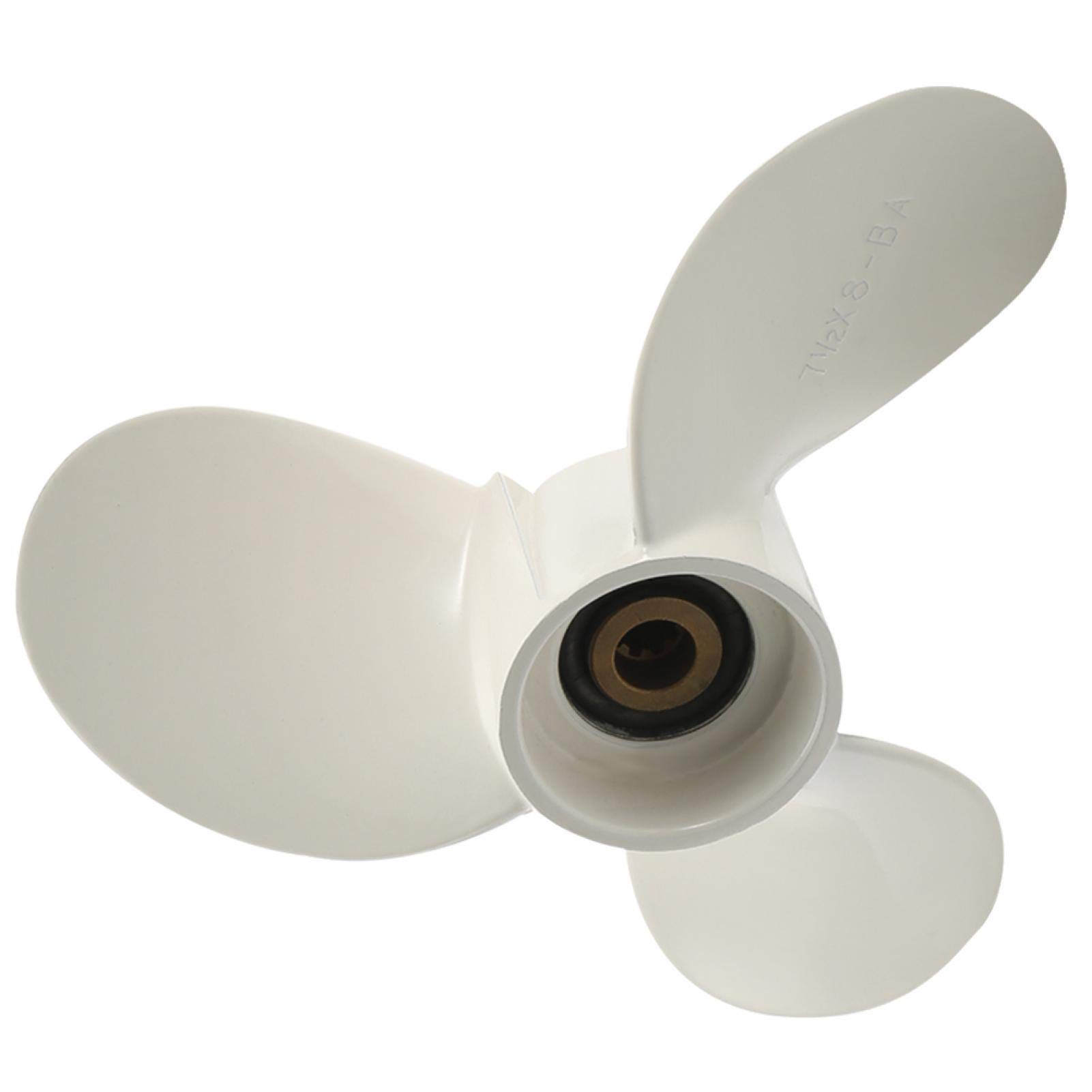 EVGATSAUTO 7 1/2 x 8 BA 3-Blatt-Aluminiumpropeller, Außenbordmotor für 4PS 5PS von EVGATSAUTO