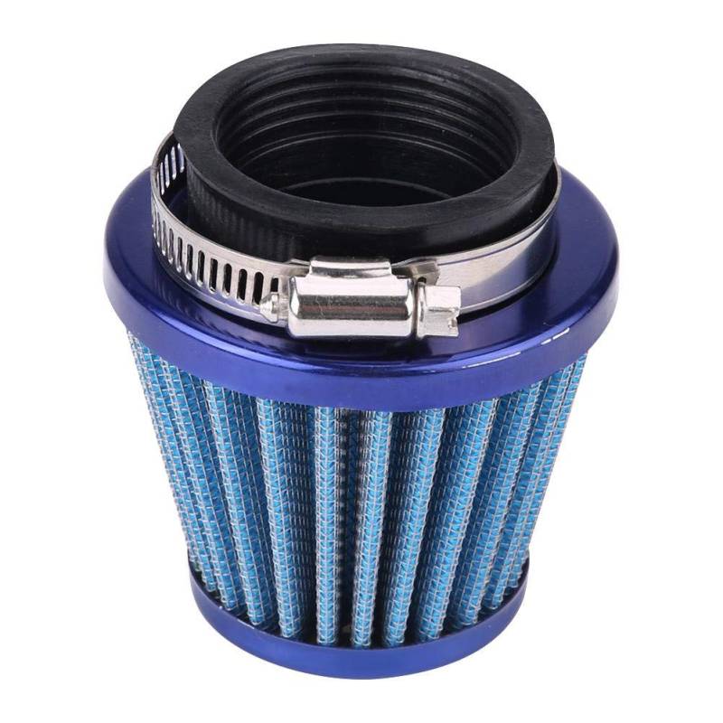 EVGATSAUTO Ersatz-Motorradluftfilter, 44 mm Lufteinlassreiniger Passend für Gy6 150cc ATV Quad 4 Wheeler Go Kart Scooter Moped(Blau) von EVGATSAUTO