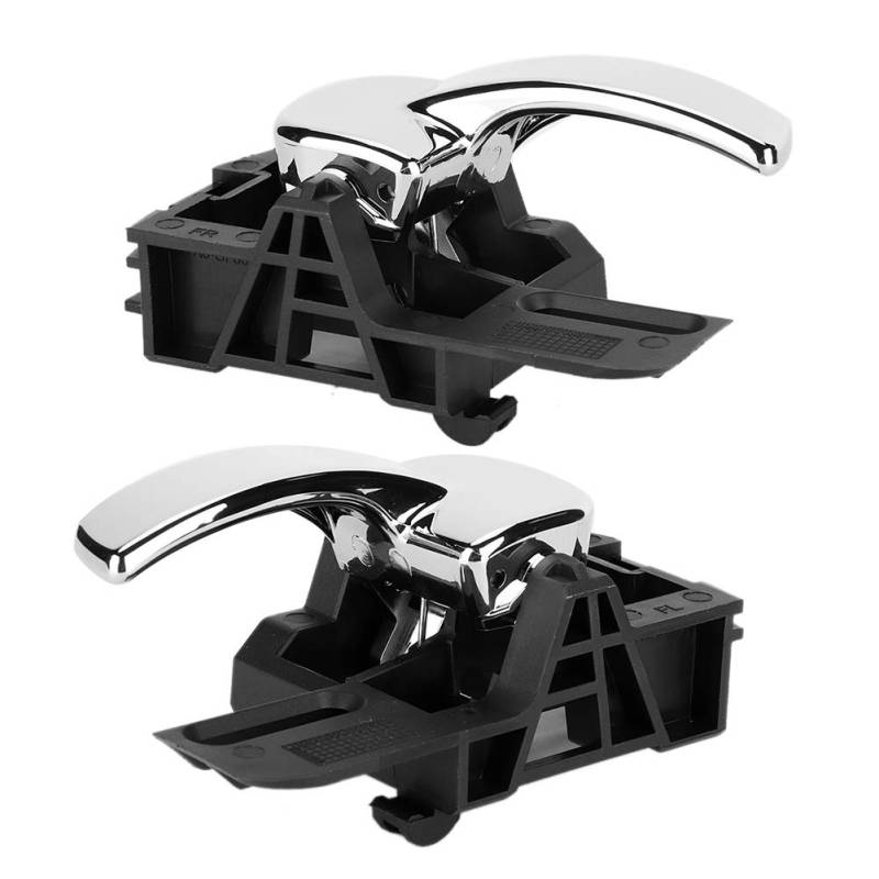 EVGATSAUTO Innentürgriff, 2 Stück linker und rechter innerer Chromtürgriff 80671-JD00E Kompatibel mit für Qashqai 2004-2007 80670-JD00E von EVGATSAUTO