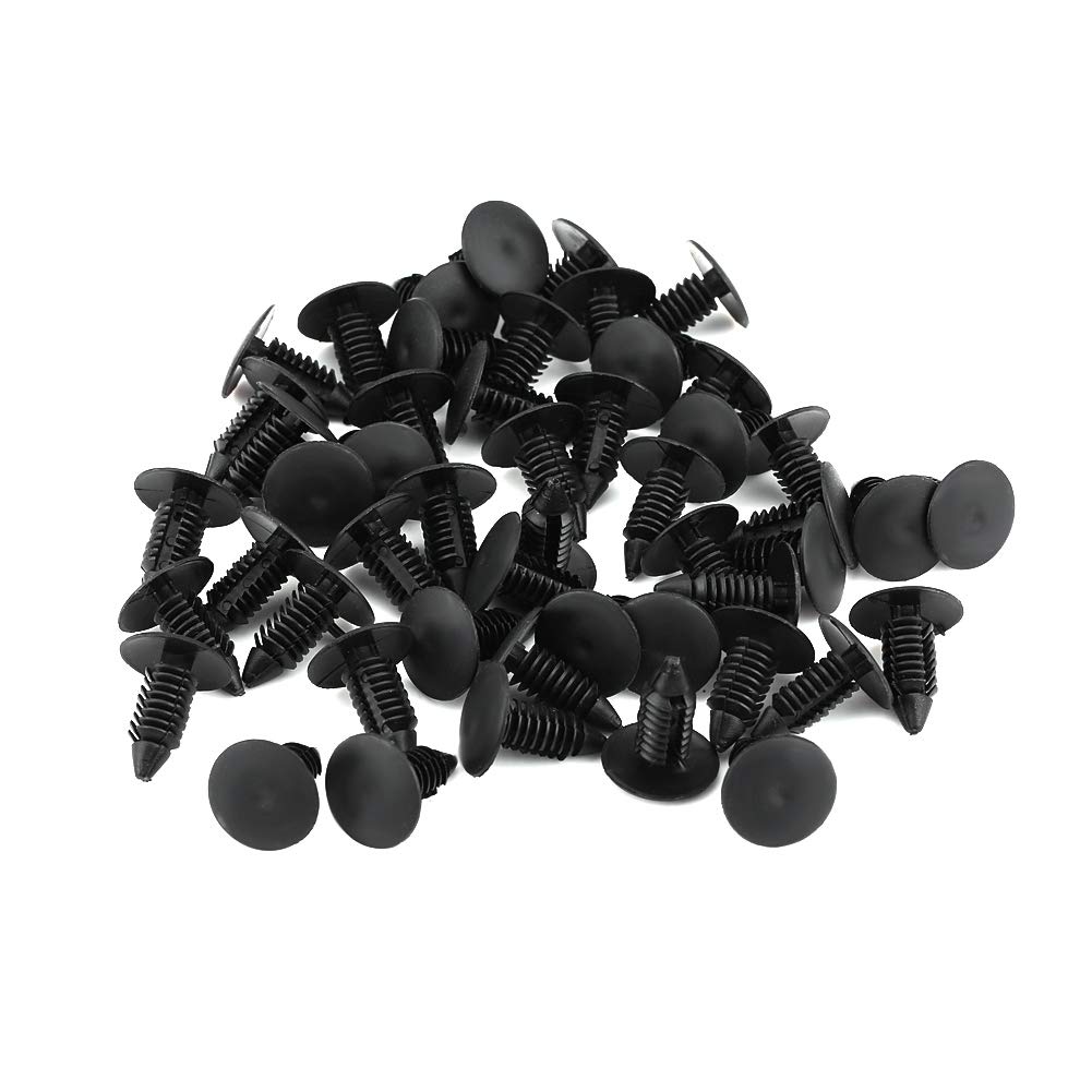 EVGATSAUTO Nietbefestigung, 50 Stück Universal Auto Stoßstange Kunststoff Nietbefestigung Halter Trim Push Pin Clip Schwarz EVGATSAUTO Nietbefestigung, 50 Stück Universal Auto Stoßstange Kunststoff Nietbefestigung Halter Trim Push Pin Clip Schwarz von EVGATSAUTO