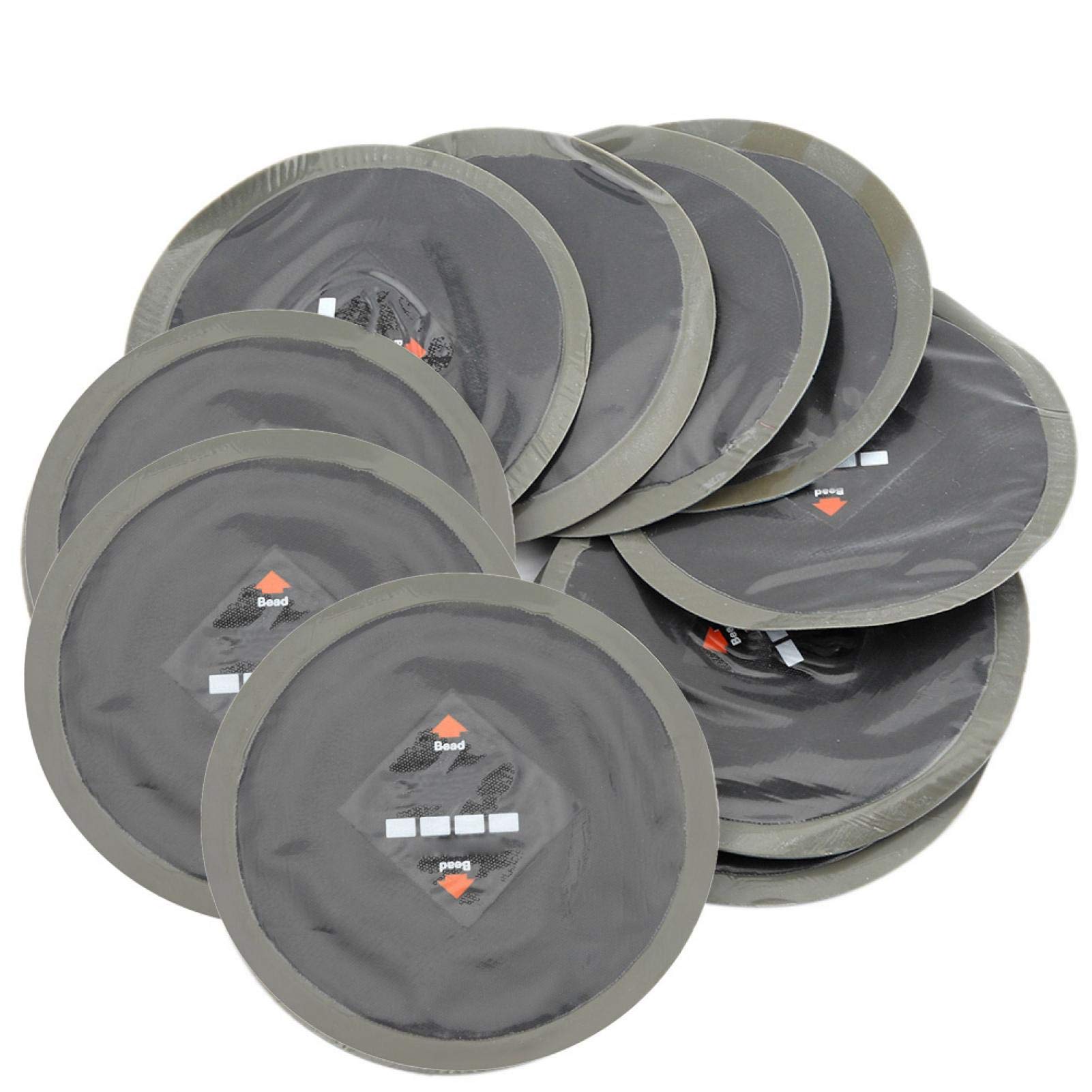 Reifenreparatur-Aufnäher, 10 Stück 90 mm Auto-Naturkautschuk-Reifen Reifenpannenreparatur Cold Roud Patch Tubeless Patches Reifenreparatur-Aufnäher, 10 Stück 90 mm Auto-Naturkautschuk-Reifen Reifenpannenreparatur Cold Roud Patch Tubeless Patches von EVGATSAUTO