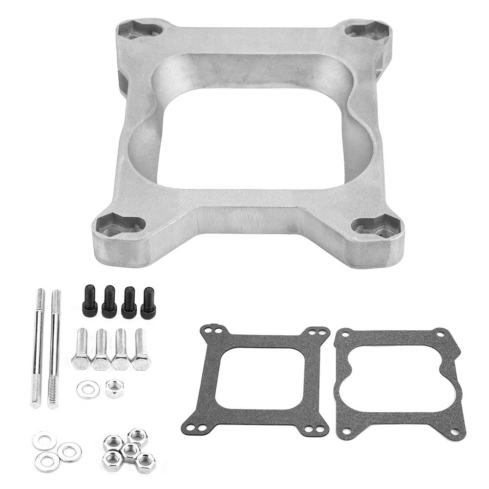 EVGATSAUTO Vergaserdichtung 9130, Aluminiumlegierung 3/4 "Open Carb Vergaseradapter 4bbl Quadrajet Verteiler für Holley Edelbrock von EVGATSAUTO