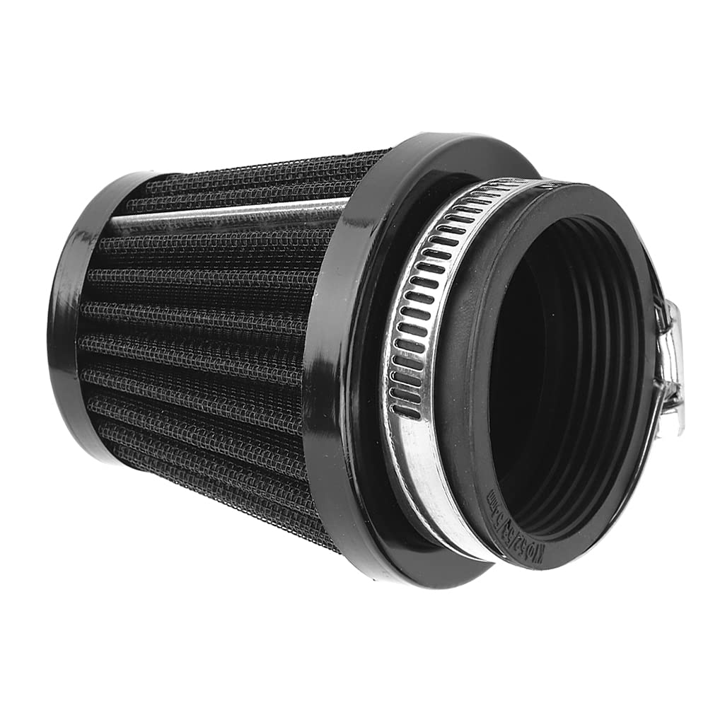 Luftfilter, Schwarz Lufteinlassfilter Luftfilter Pilzluftfilterreiniger Universelles Modifiziertes Zubehör(54mm) von EVGATSAUTO