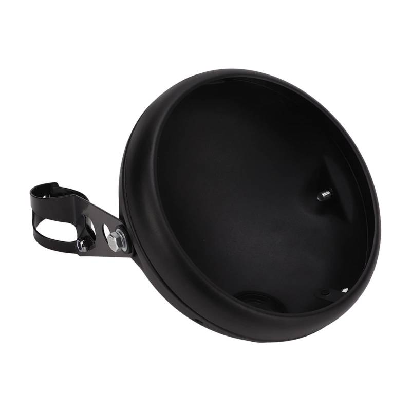 Motorrad-Scheinwerfergehäuse, 7 Zoll/17,78 Cm, Metall, Universal-Motorrad-Scheinwerfergehäuse, Halterung für LED-Scheinwerfer, 38‑51 Mm Gabelrohre von EVGATSAUTO