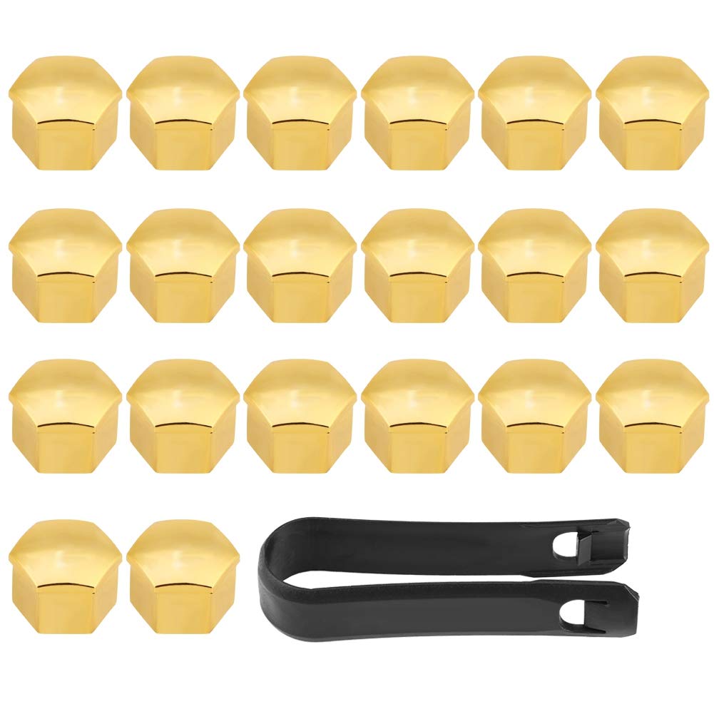 Nabenmutternabdeckung, 20Pcs 17mm Universal Autoreifen Radnabenabdeckungen Radmutter Schraube Schraube Abdeckung Schutzkappe Gold Nabenmutternabdeckung, 20Pcs 17mm Universal Autoreifen Radnabenabdeckungen Radmutter Schraube Schraube Abdeckung Schutzkappe Gold von EVGATSAUTO