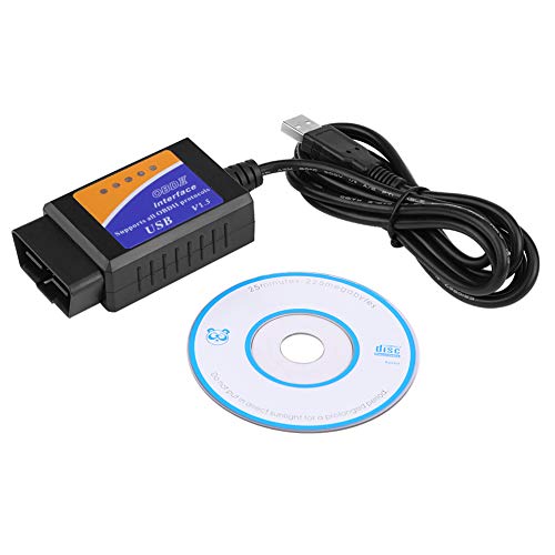 OBD2 Diagnosescanner, Auto USB Anschluss V1.5 OBD2 Diagnosekabel Schnittstellen Scanner von EVGATSAUTO