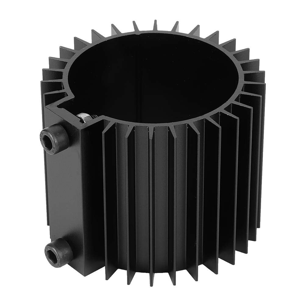 Ölfilter-Kühlkörperdeckel, Automotor-Ölfilterkühler Kühlkörperdeckel Aluminiumlegierung Motorhalterung Zubehör(Schwarz) von EVGATSAUTO