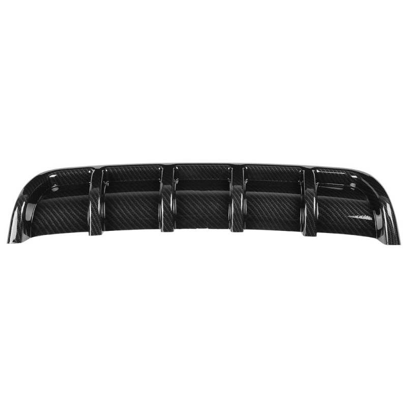 Shark Fin Diffusor, Schwarz Universal Car Heckstoßstange Shark Fin Spoiler Diffusor Wing Lip Für die meisten Autos(Kohlefaser) von EVGATSAUTO