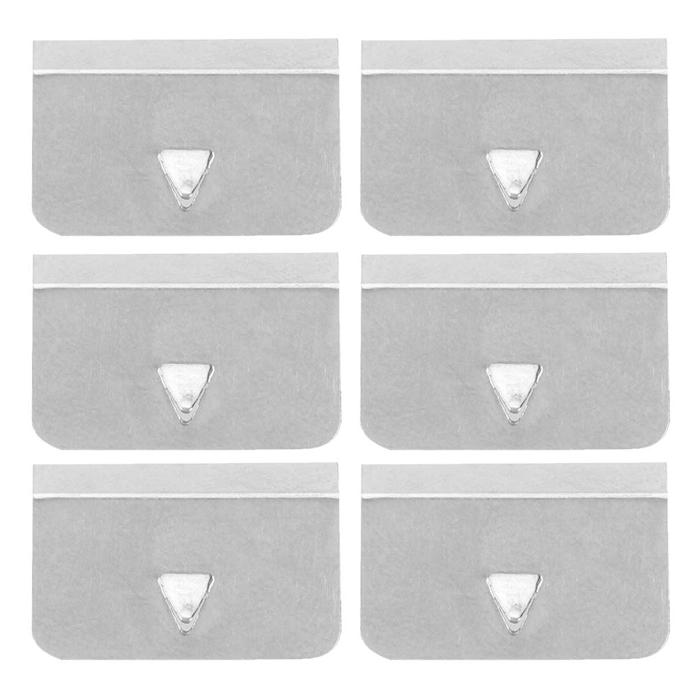 Wind Regen Deflektor Clips, Edelstahl Material Universal Auto Wind Regen Deflektor Kanal Edelstahl Befestigung Halteklammern Set(6 slices) von EVGATSAUTO