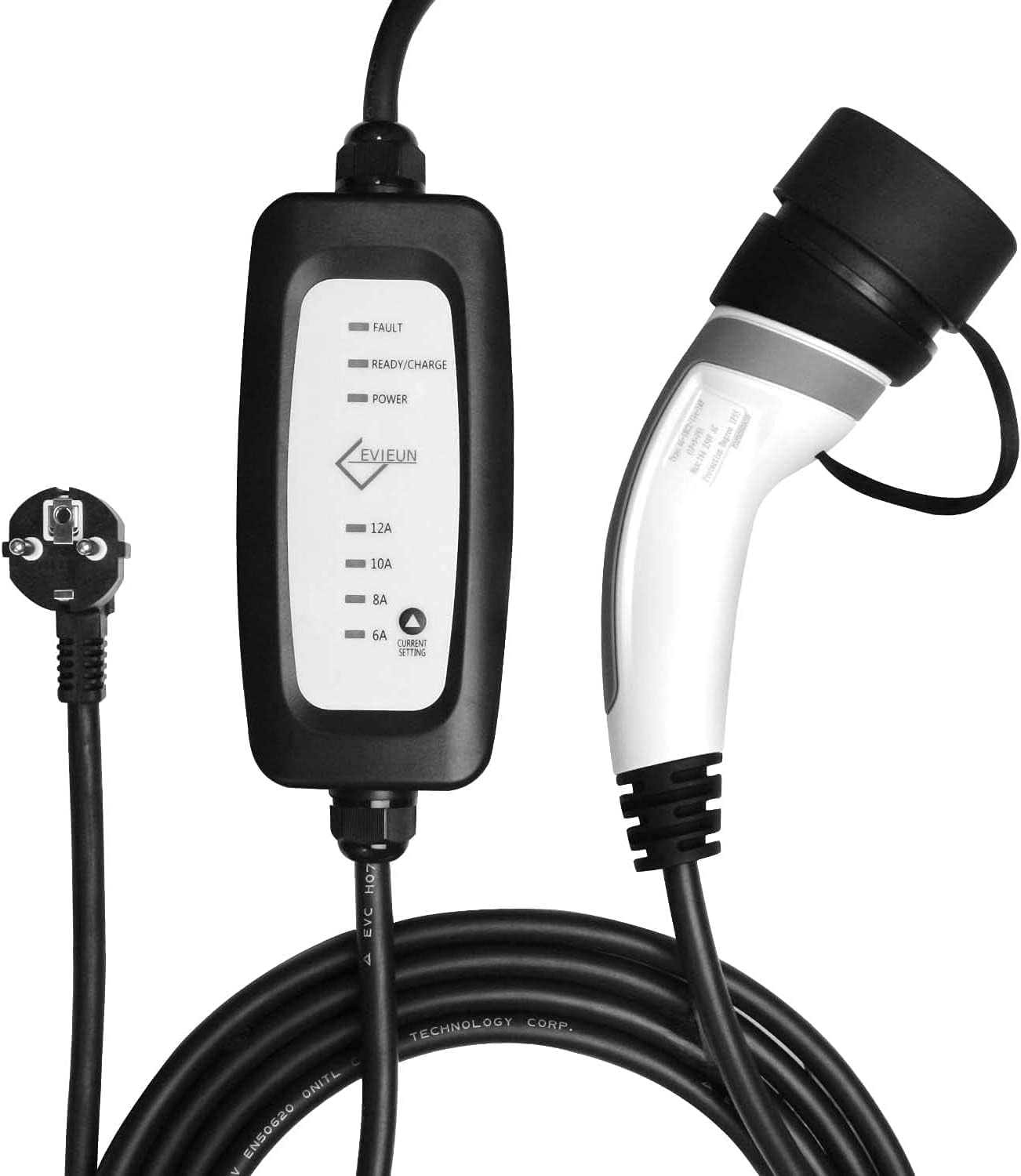 EV Ladekabel für Elektrofahrzeug Tragbares Zuhause Schnell EVSE ladegerät Kompatibel mit Allen Steckern für Elektroautos IEC 62196-2 Typ 2 16A/3.6KW Schuko 2-polig EV Ladekabel für Elektrofahrzeug Tragbares Zuhause Schnell EVSE ladegerät Kompatibel mit Allen Steckern für Elektroautos IEC 62196-2 Typ 2 16A/3.6KW Schuko 2-polig von EVIEUN