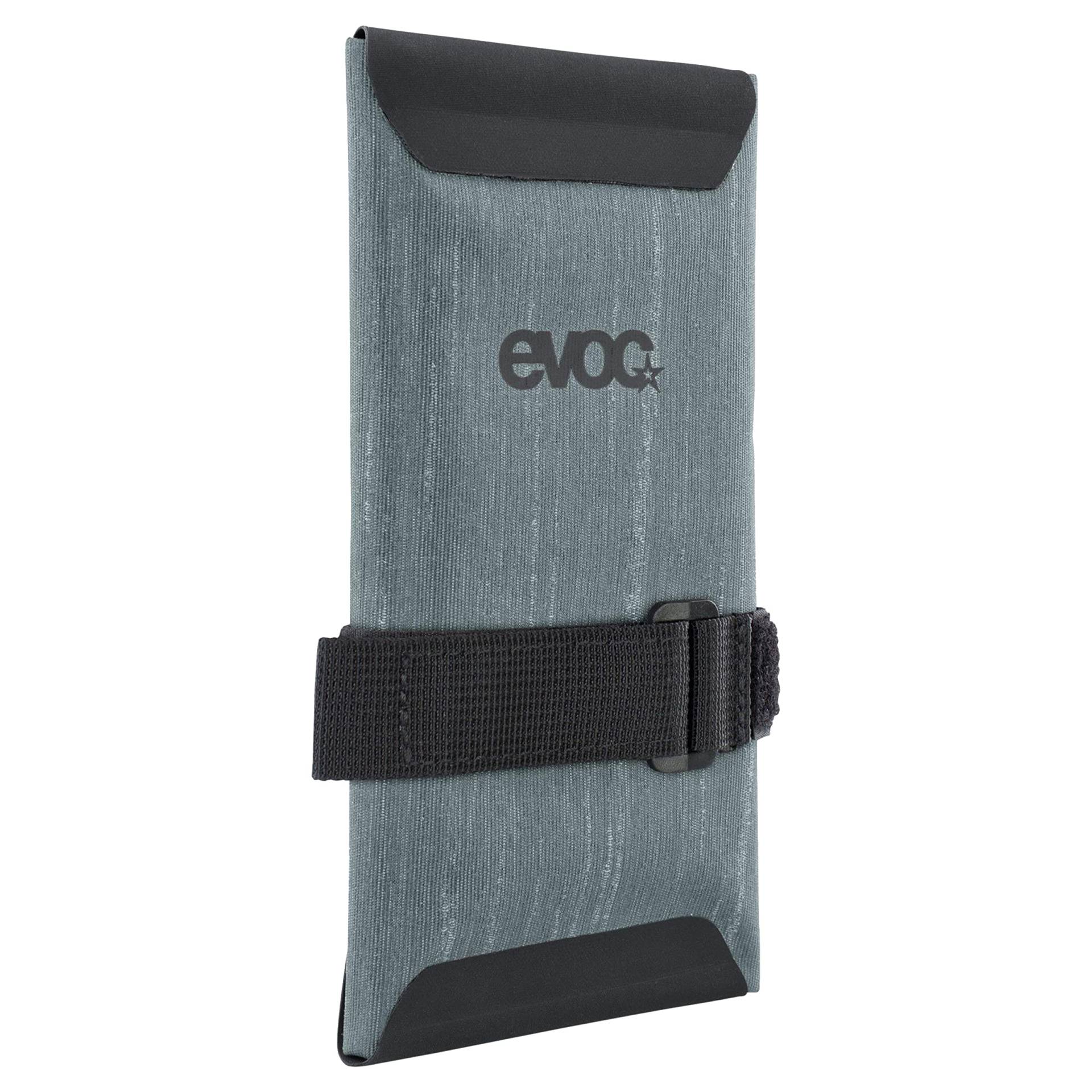EVOC TOOLWRAP WP Fahrradsatteltasche (Reisetasche, Wasserdicht, reflektierendes Logo, drei Fächer, schmutzabweisendes Material, Gewicht: 80 g, Maße: 1 x 9 x 20 cm), Stahl von EVOC