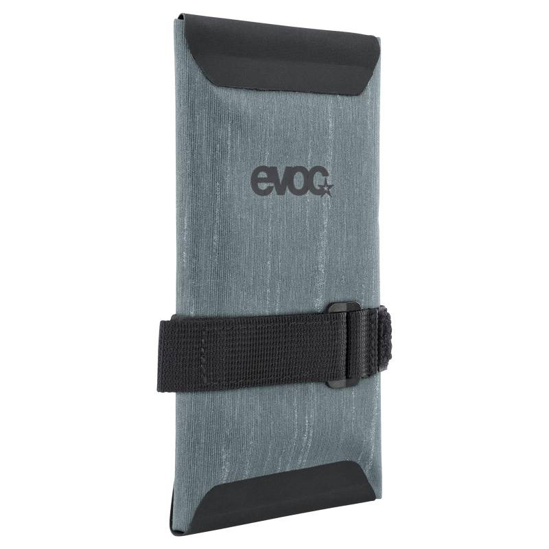EVOC TOOLWRAP WP Fahrradsatteltasche (Reisetasche, Wasserdicht, reflektierendes Logo, drei Fächer, schmutzabweisendes Material, Gewicht: 80 g, Maße: 1 x 9 x 20 cm), Stahl von EVOC