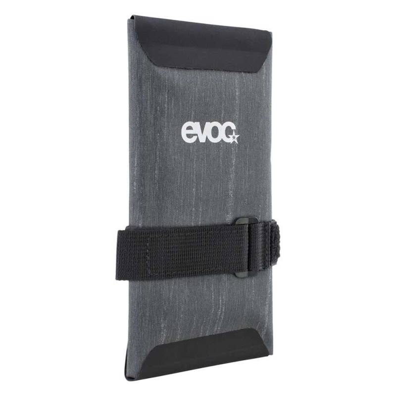 EVOC TOOLWRAP WP Fahrradsatteltasche (wasserdichte Reisetasche, reflektierendes Logo, drei Fächer, schmutzabweisendes Material, Gewicht: 80 g, Maße: 1 x 9 x 20 cm), Carbon Grau von EVOC