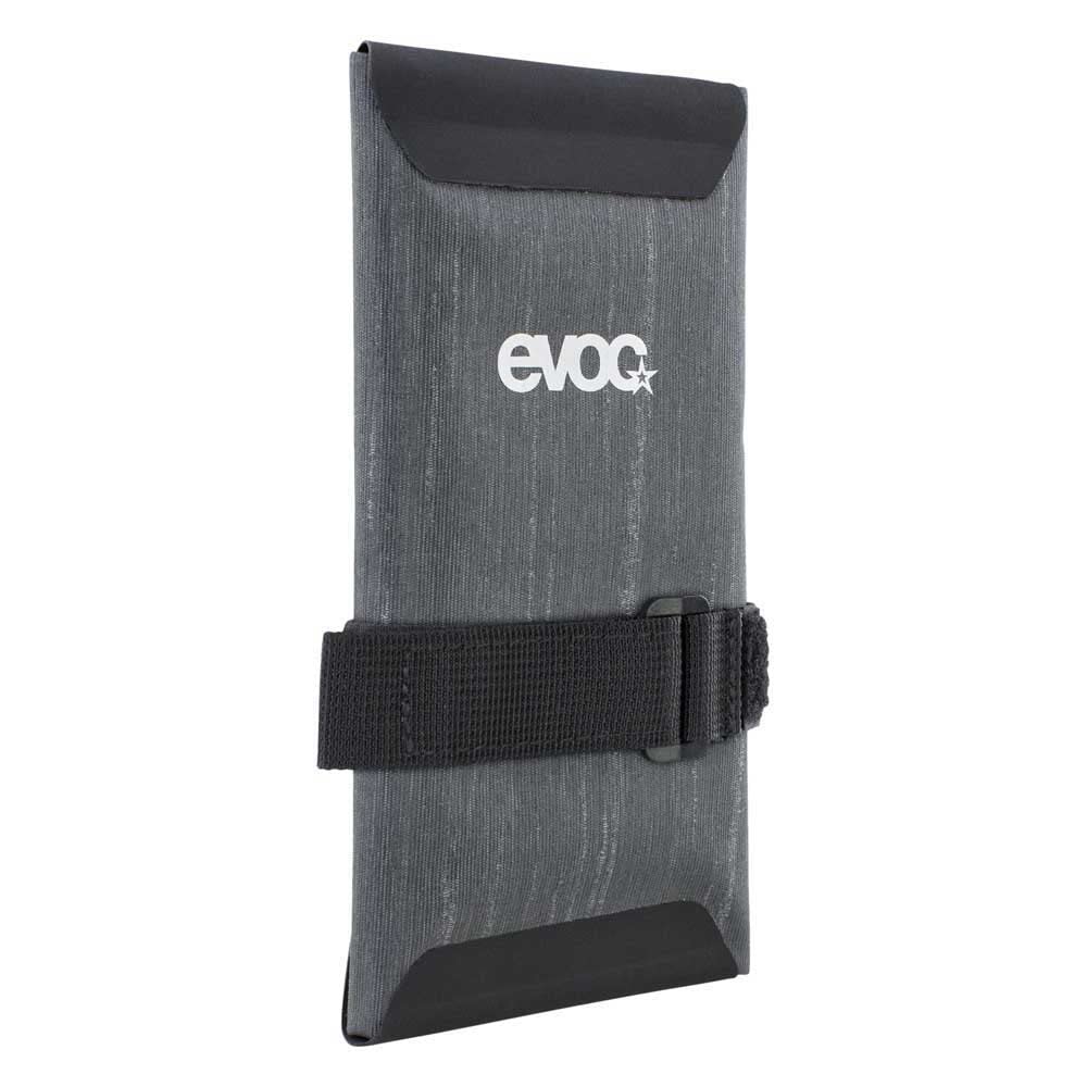 EVOC TOOLWRAP WP Fahrradsatteltasche (wasserdichte Reisetasche, reflektierendes Logo, drei Fächer, schmutzabweisendes Material, Gewicht: 80 g, Maße: 1 x 9 x 20 cm), Carbon Grau von EVOC