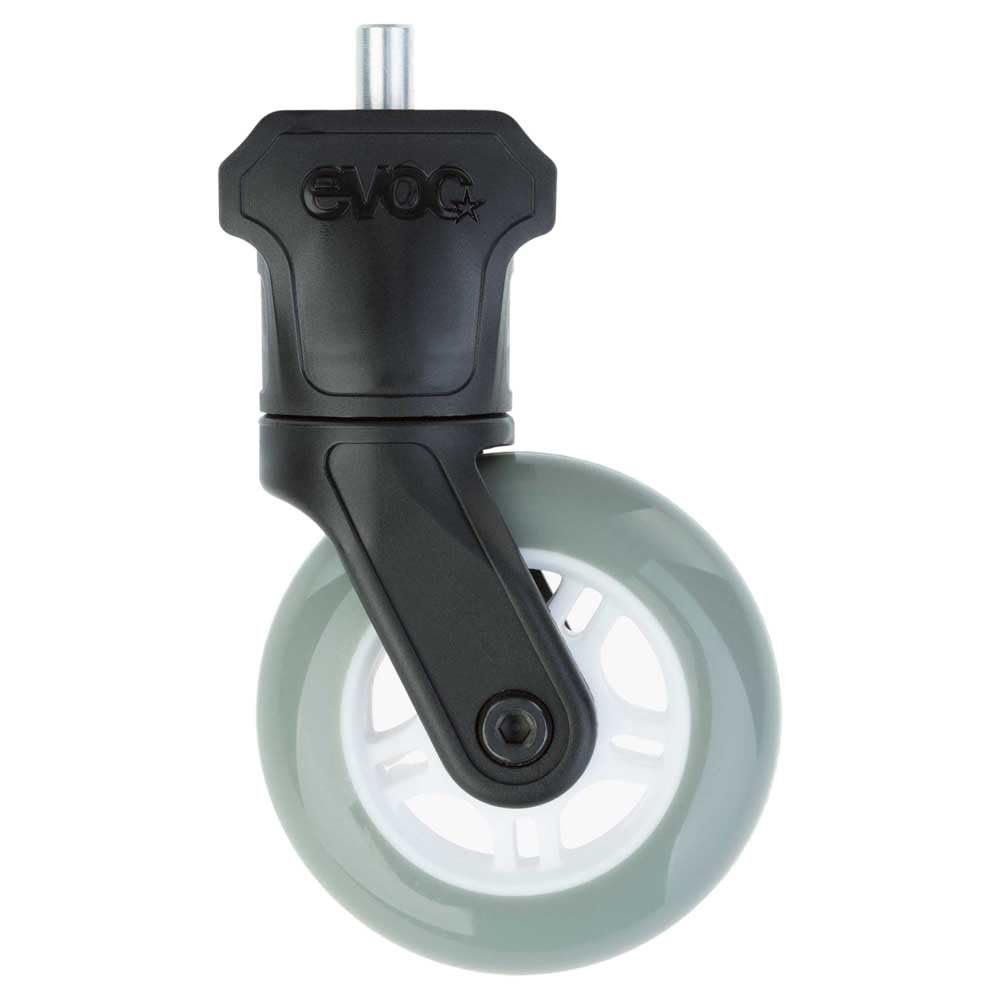 EVOC Clip-on-Wheel 1-Pin, Zusatzrad für Fahrradtasche (abnehmbares Rad für EVOC BIKE BAG PRO & ROAD BIKE BAG PRO, Rucksack Rad zum Einhängen, extrabreites & stabiles Radzubehör), Schwarz von EVOC