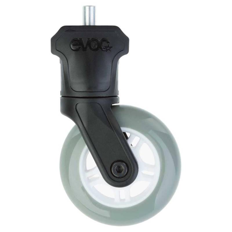 EVOC Clip-on-Wheel 1-Pin, Zusatzrad für Fahrradtasche (abnehmbares Rad für EVOC BIKE BAG PRO & ROAD BIKE BAG PRO, Rucksack Rad zum Einhängen, extrabreites & stabiles Radzubehör), Schwarz von EVOC