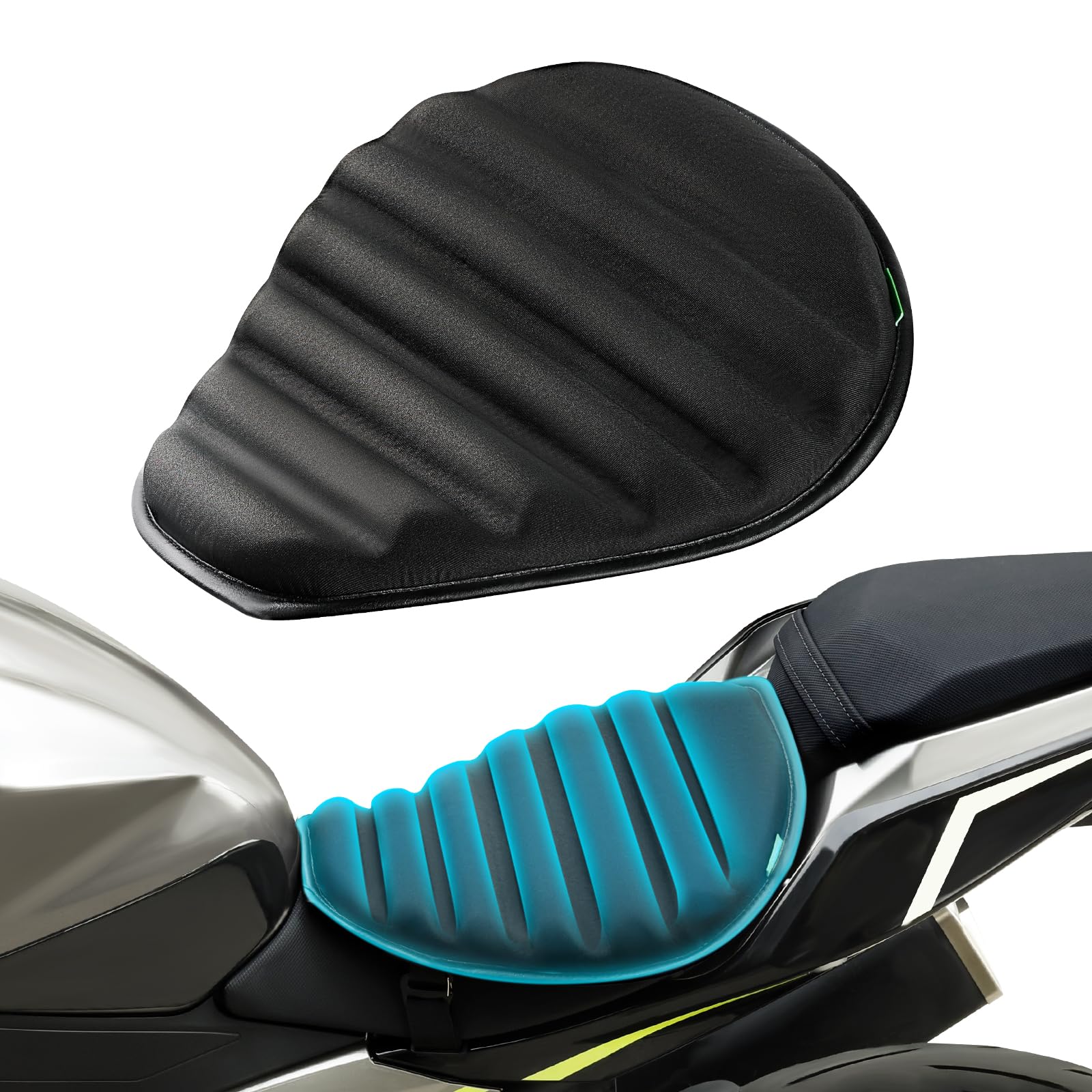 EVPARTY Universal TPE Gel Motorrad Sitzkissen, Große 3D Wabenstruktur Atmungsaktiv & Stoßdämpfend Sitzkissen für lange Fahrten EVPARTY Universal TPE Gel Motorrad Sitzkissen, Große 3D Wabenstruktur Atmungsaktiv & Stoßdämpfend Sitzkissen für lange Fahrten von EVPARTY