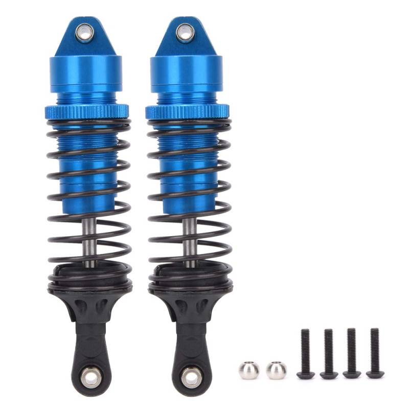 100 mm Verdickung vorderer Stoßdämpfer Dämpfer RC 1/10 ECX 2WD -Auto Modell Haltbares Aluminiumlegierblau Blaues schwarzes Upgrade (Blue B-ECX1095B) von EVTSCAN