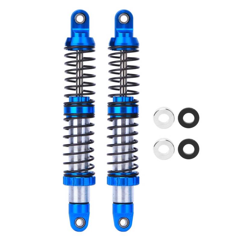 102 mm Doppelfeder Stoßdämpfer Dämpfer CNC Herstellung Aluminiumlegierung FIT -4 RC CAR BLUE Black 2pcs (Blue B8260SB) von EVTSCAN