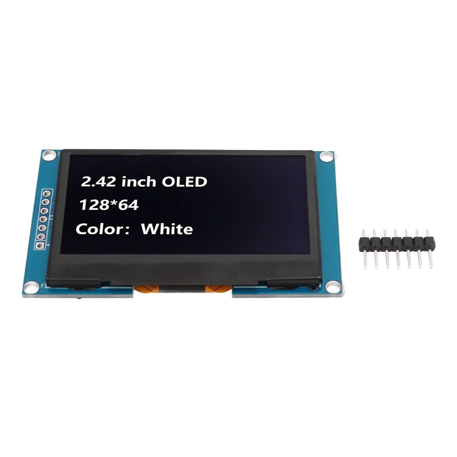 2.42in dünnes organisches Licht emittierende Diodenanzeigemodul mit SSD1309 Antriebs -IC SPI -Serienport für DIY -Projekte (MRA091A White) von EVTSCAN