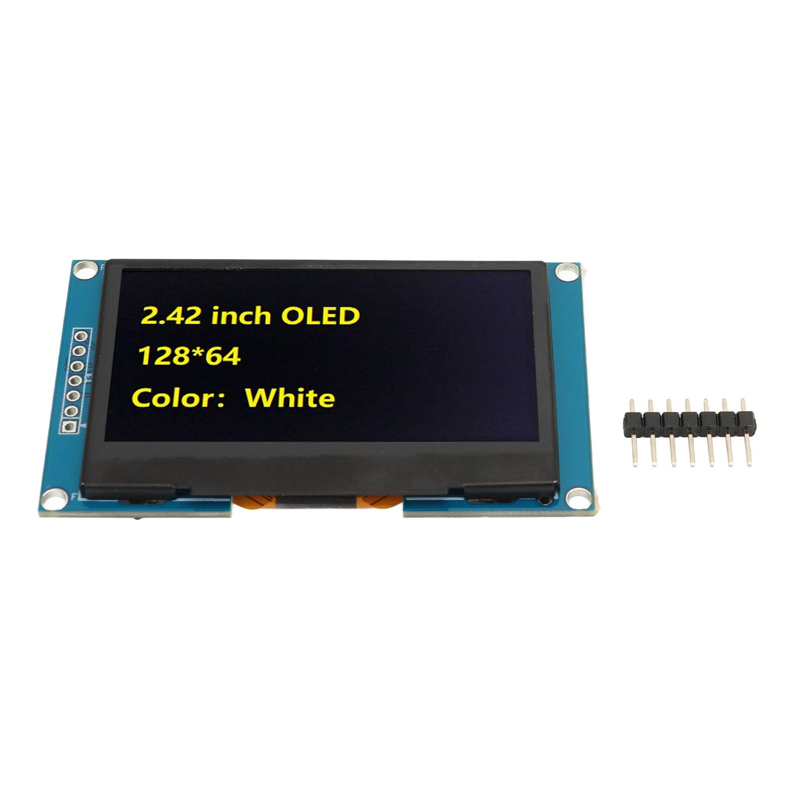 2.42in dünnes organisches Licht emittierende Diodenanzeigemodul mit SSD1309 Antriebs -IC SPI -Serienport für DIY -Projekte (MRA091B Yellow) von EVTSCAN