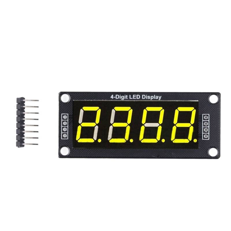 4PCS LED -Segment Digitalanzeige Modul 4 Bit 7 Segmente PCB -Taktmodul 0,56 Zoll (MRA172E Yellow) von EVTSCAN