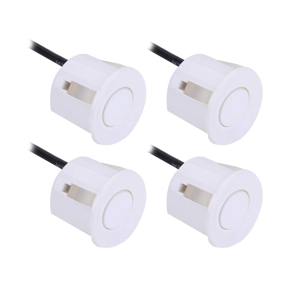 4Pcs Universal Auto Radarsensoren Einparkhilfe Sensoren Radarsonde Backup Assist Teile(Weiß) von EVTSCAN