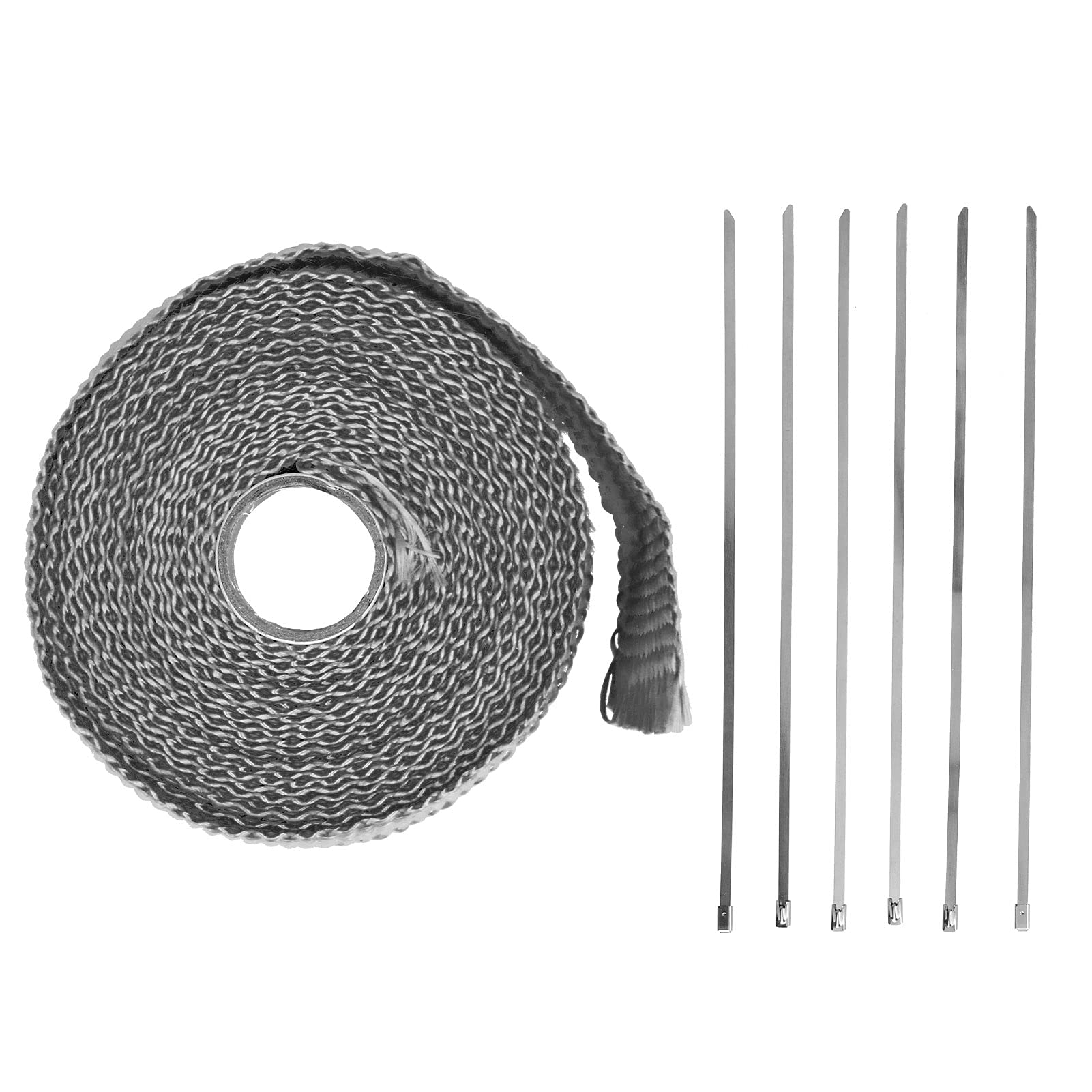 Abgas -Wärme -Wickel -Isolationsband für das Auto Motorrad Hochtemperatur Verbesserung der Leistung für Automobile und Motorräder Gaswarmwasserbereiter (Black) von EVTSCAN