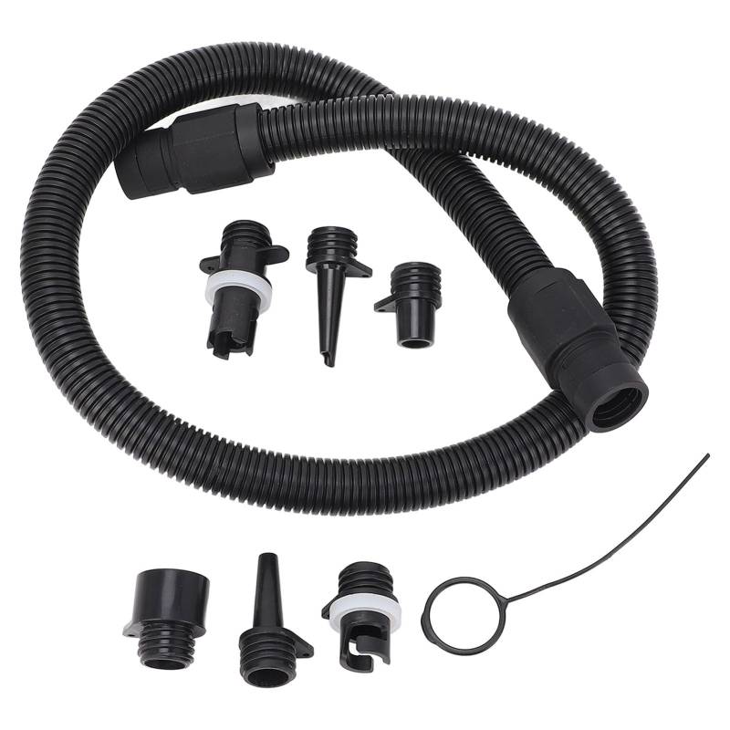 Aufblasbare Bootspumpe -Adapter -Luftschlauch -Kit Elektrische Paddelpumpe Luftpumpe Zubehör mit 6 Luftventildüsen für Kajak -Paddlettbrett aufblasbares Boot PVC -Material von EVTSCAN