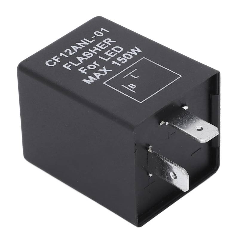Blinkerrelais 2 Pin 10a 0,1W bis 150 W Hochleistungstragbare Blitzschild -Relais Auto Motorrad Elektrofahrzeug 12V von EVTSCAN