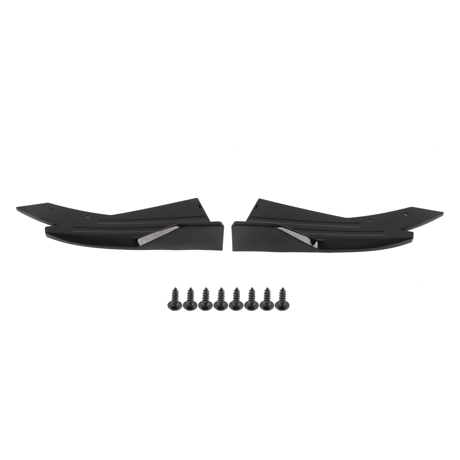 Canard Protector, Heckspoiler Lip Diffusor Splitter Canard Protector Seitenschweller Schwarz glänzend ABS Universal Body Kit für Autos Canard Protector, Heckspoiler Lip Diffusor Splitter Canard Protector Seitenschweller Schwarz glänzend ABS Universal Body Kit für Autos von EVTSCAN