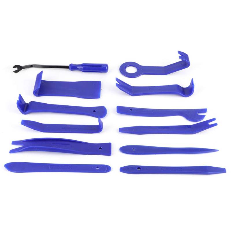Ausbau-Kit für Verkleidungen, 12-teiliges Auto-Innenausbau-Ausbau-Türverkleidungs-Armaturenbrett GPS-Stereo-Radio-Pry-Kit Reparaturwerkzeug Blau von EVTSCAN